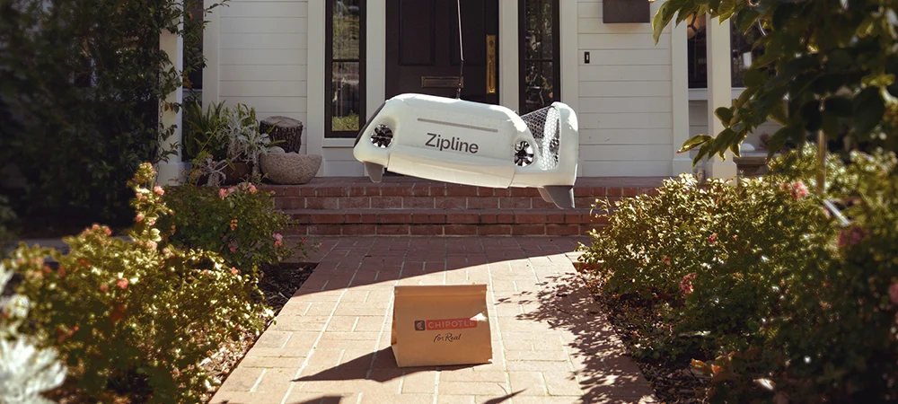 Chipotle partners with Zipline for aerial delivery 