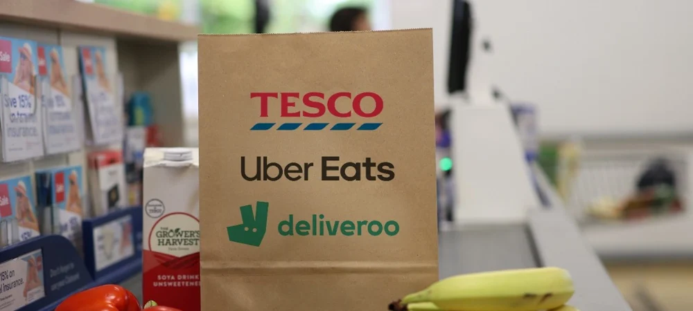 Tesco expands rapid delivery reach through new Uber Eats and Deliveroo partnerships